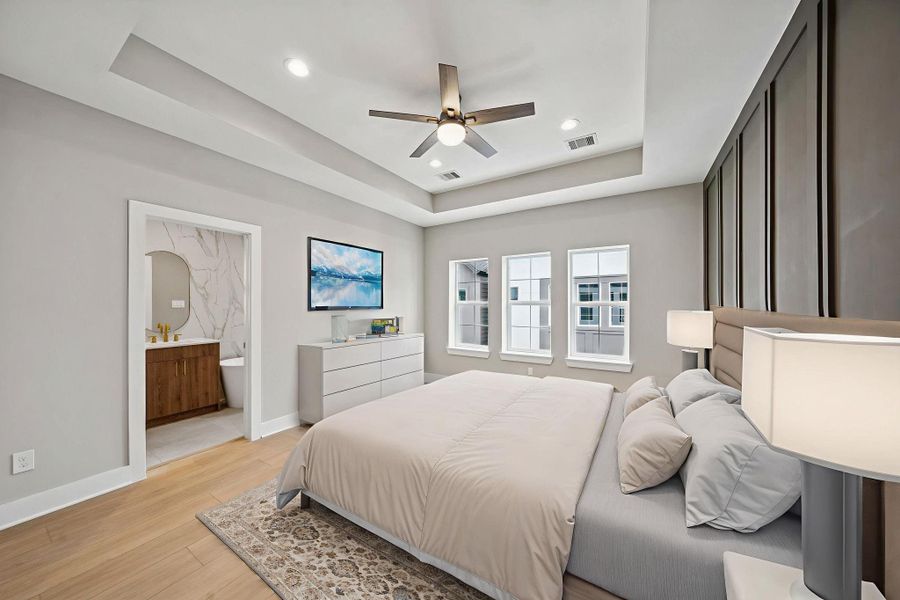 Furnished interior view inside a new home in , Houston (Image 14).