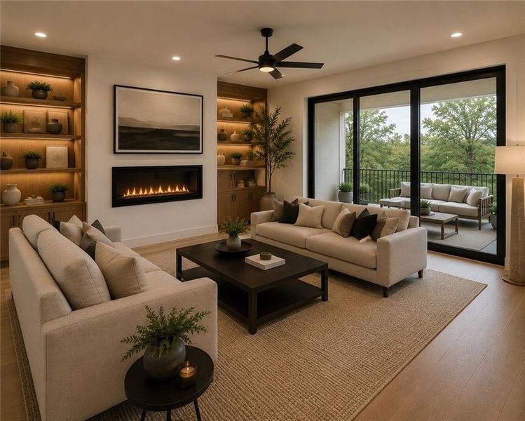 Furnished interior view inside a new home in , Atlanta (Image 5).