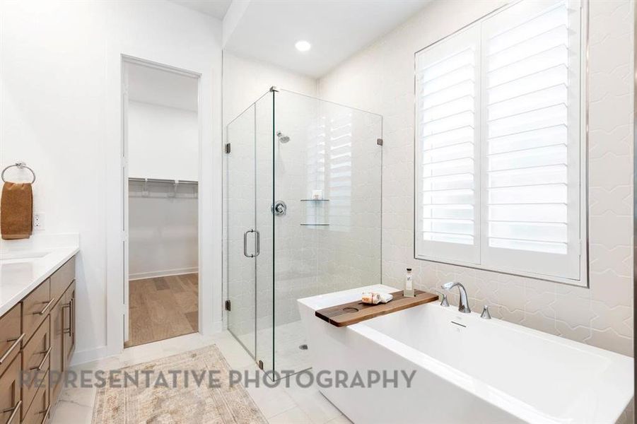 Furnished interior view inside a new home in The Parks at Wilson Creek, Celina (Image 7). Furnished interior view inside a new home in The Parks at Wilson Creek, Celina (Image 7).