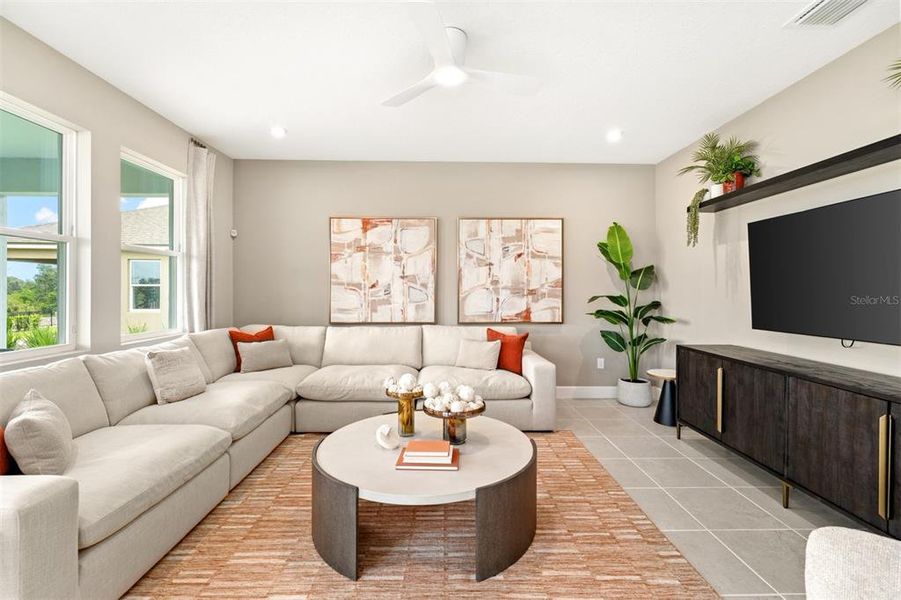 Furnished interior view inside a new home in Rainwood, Groveland (Image 12).