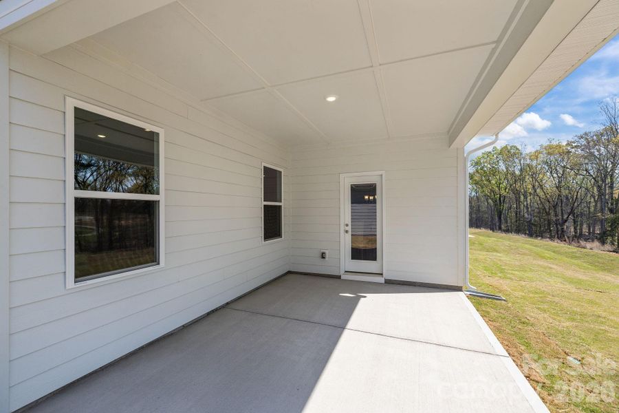 Exterior details and patio area of a home in McFarland Estates, York (Image 4).