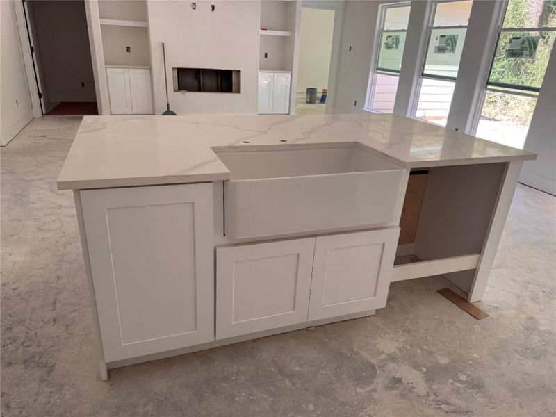 Modern Kitchen layout under construction.