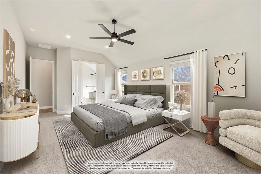 Furnished interior view inside a new home in Eagle Glen 50, Alvarado (Image 9).