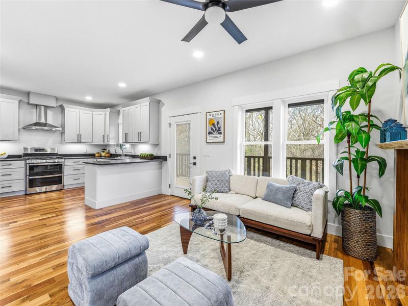 Furnished interior view inside a new home in , Asheville (Image 15).