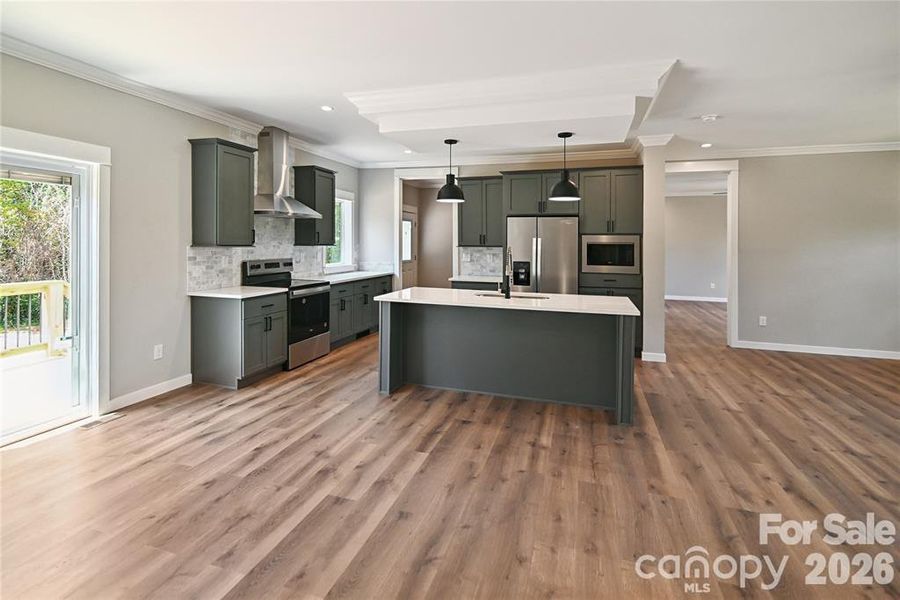 Furnished interior view inside a new home in , Morganton (Image 7).