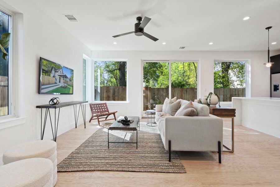 Furnished interior view inside a new home in , Austin (Image 4).