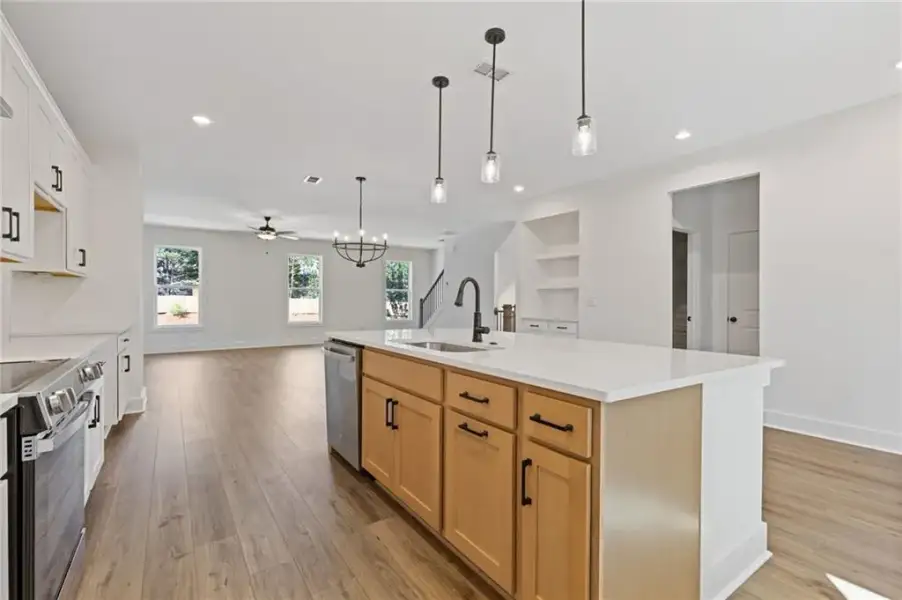 Furnished interior view inside a new home in , Suwanee (Image 6).