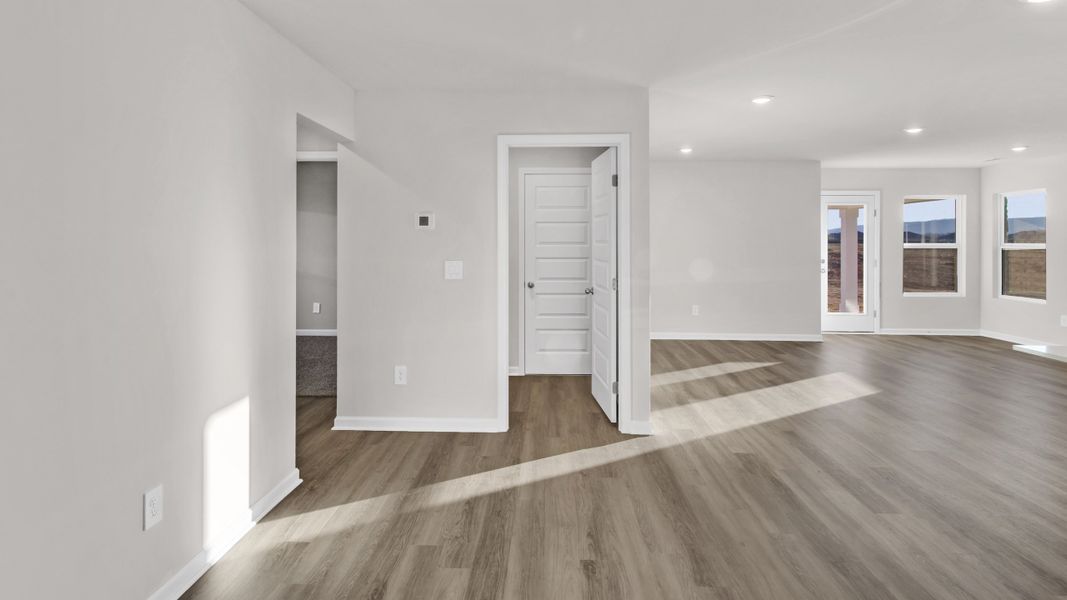 Representative unfurnished interior of a home built from the Lakeside by D.R. Horton in Bailey Park, Fayetteville (Image 21).