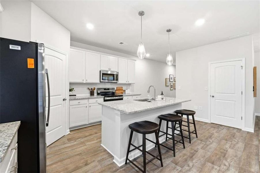 Furnished interior view inside a new home in Concord Oaks, Powder Springs (Image 14). Furnished interior view inside a new home in Concord Oaks, Powder Springs (Image 14).