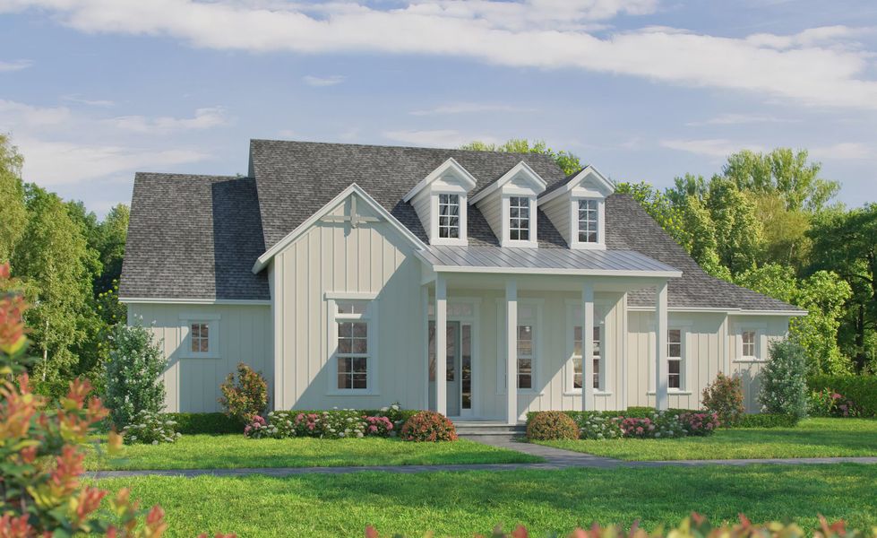 Representative exterior photo of a completed home built from the Caroline by ICI Homes in Seven Pines, Jacksonville, FL (Image 2). Representative exterior photo of a completed home built from the Caroline by ICI Homes in Seven Pines, Jacksonville, FL (Image 2).