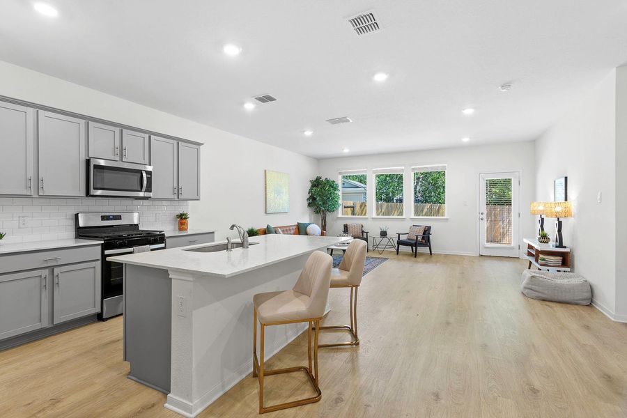 Furnished interior view inside a new home in Brooks Ranch, Kyle (Image 5).