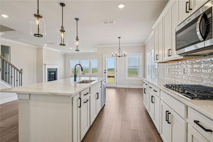 Furnished interior view inside a new home in River Pointe, Monroe (Image 15).