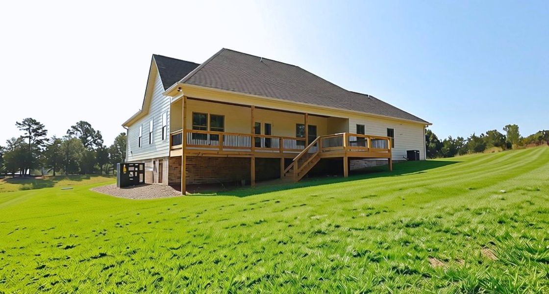 Exterior details and patio area of a home in Baker Road, Birchwood (Image 4).