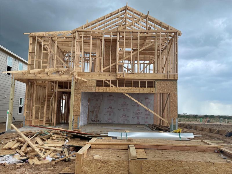 In-progress construction of a new home in Mirabella, Brookshire, TX (Image 23). In-progress construction of a new home in Mirabella, Brookshire, TX (Image 23).