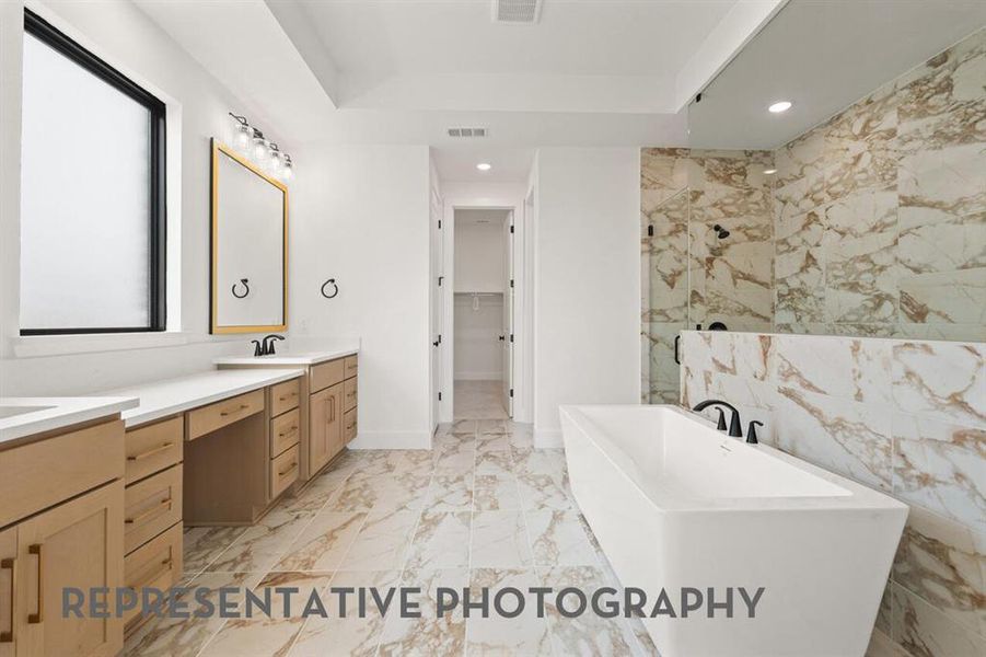 Furnished interior view inside a new home in The Parks at Wilson Creek, Celina (Image 5).