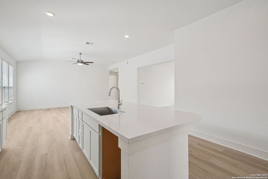 Furnished interior view inside a new home in Estancia Ranch - Premier Series, San Antonio (Image 8).