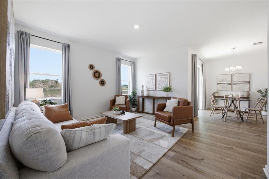 Furnished interior view inside a new home in , Okahumpka (Image 19).