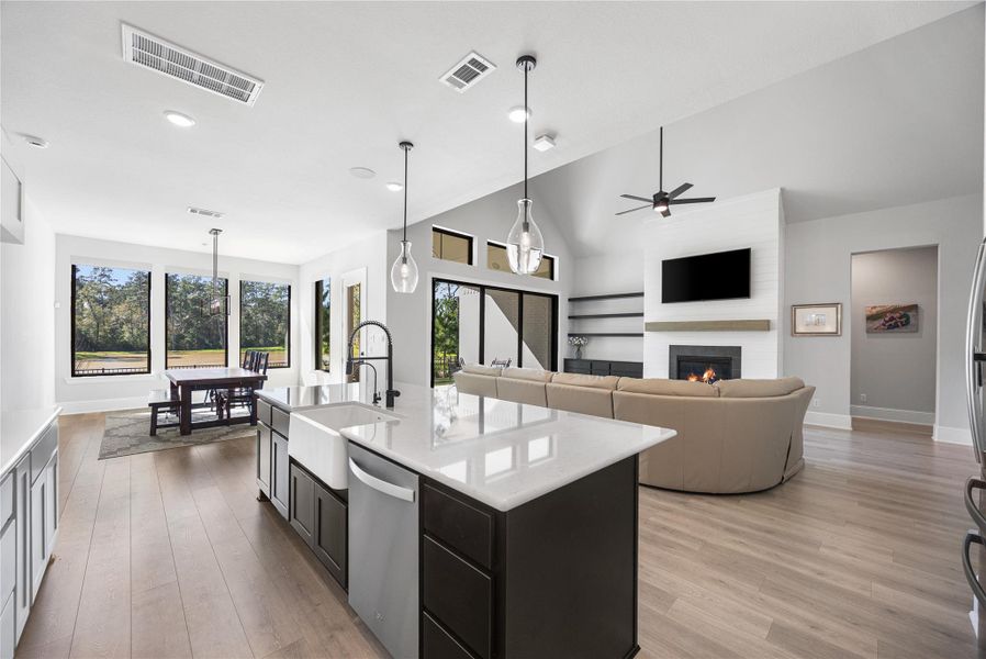 Furnished interior view inside a new home in , Magnolia (Image 34).