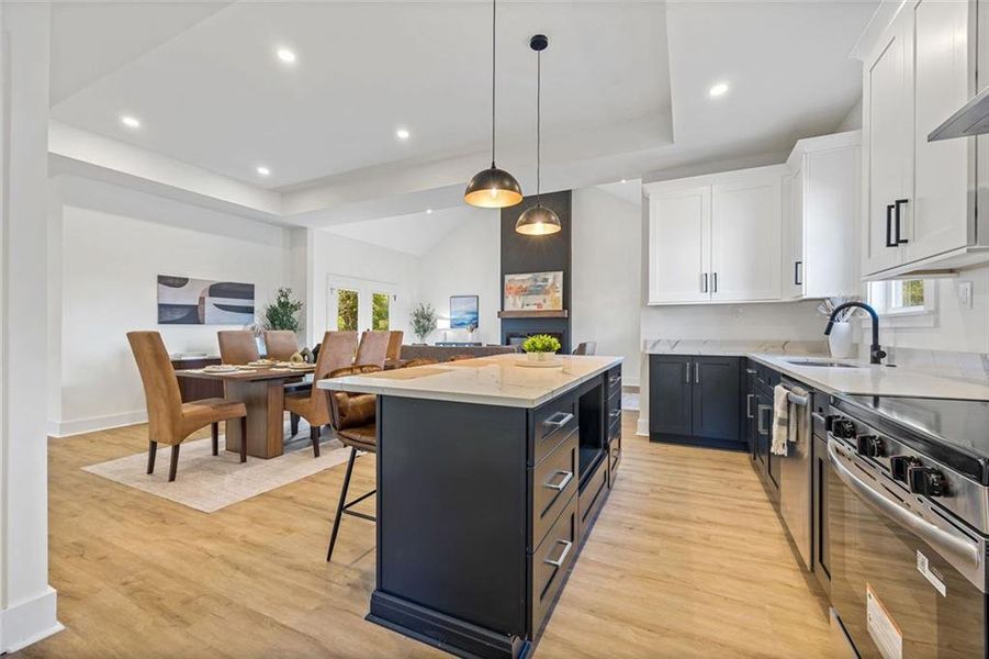 Furnished interior view inside a new home in , Atlanta (Image 12). Furnished interior view inside a new home in , Atlanta (Image 12).