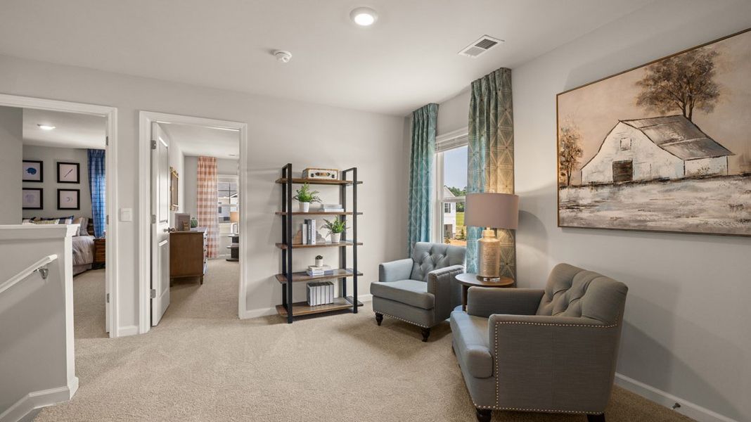 Representative furnished interior of a home built from the Elston - Express by D.R. Horton in The Abbey at Trolley Run Station, Aiken (Image 20).