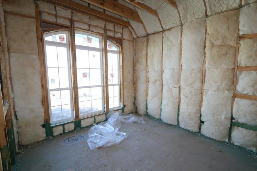 In-progress construction of a new home in Meridiana 55' Homesites, Manvel, TX (Image 8). In-progress construction of a new home in Meridiana 55' Homesites, Manvel, TX (Image 8).