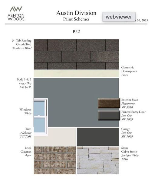 Sample of building materials used in homes in Berry Creek Highlands, Georgetown (Image 3).