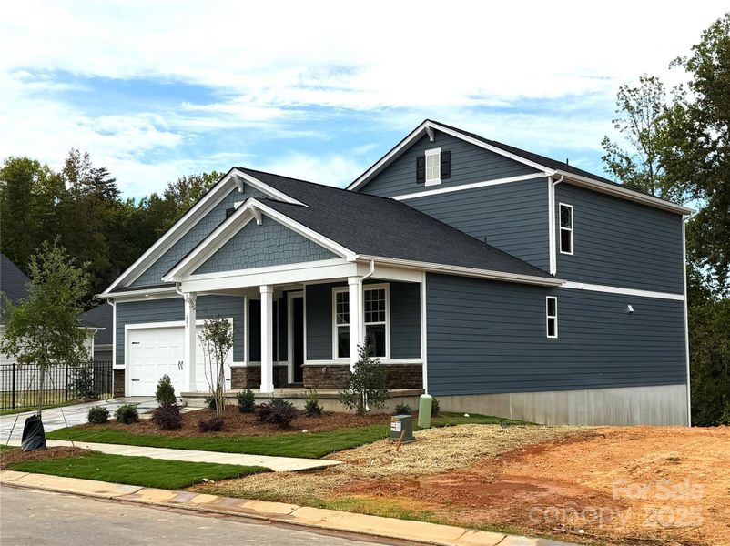 Front exterior of a new home in , Cramerton, NC, highlighting curb appeal (Image 2). Front exterior of a new home in , Cramerton, NC, highlighting curb appeal (Image 2).