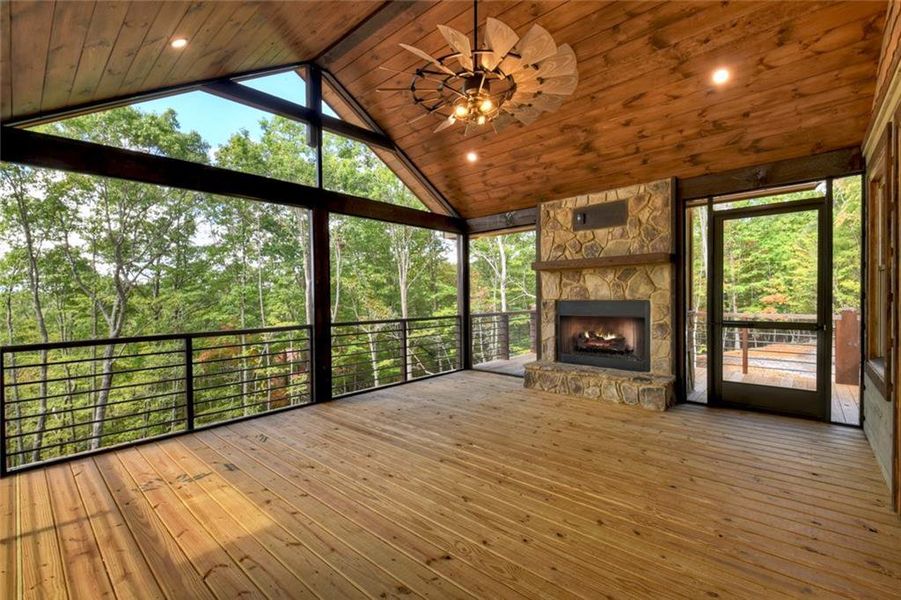 Exterior details and patio area of a home in , Morganton (Image 35).