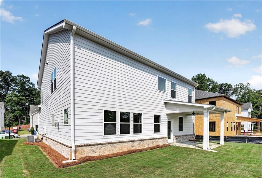Exterior details and patio area of a home in Bailey Fence, Dacula (Image 26). Exterior details and patio area of a home in Bailey Fence, Dacula (Image 26).