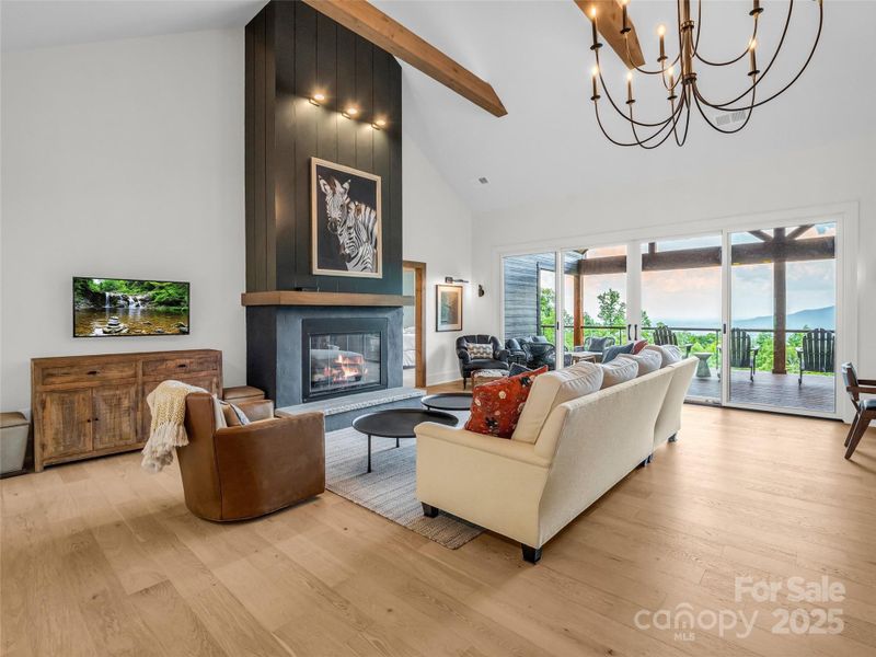 Furnished interior view inside a new home in , Mill Spring (Image 34).