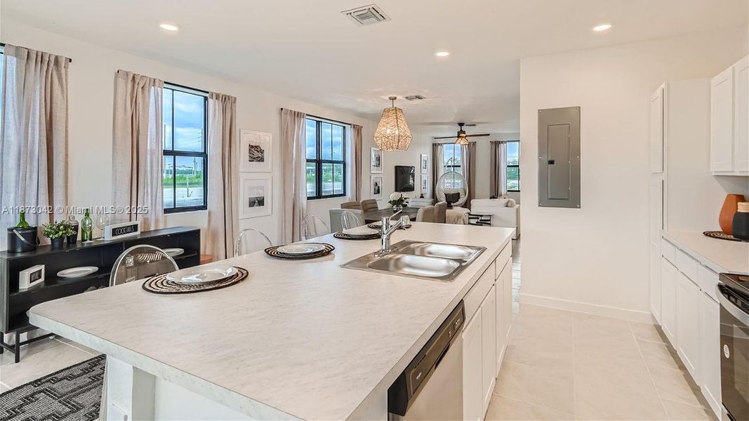 Furnished interior view inside a new home in Palm Cay, Florida City (Image 3).