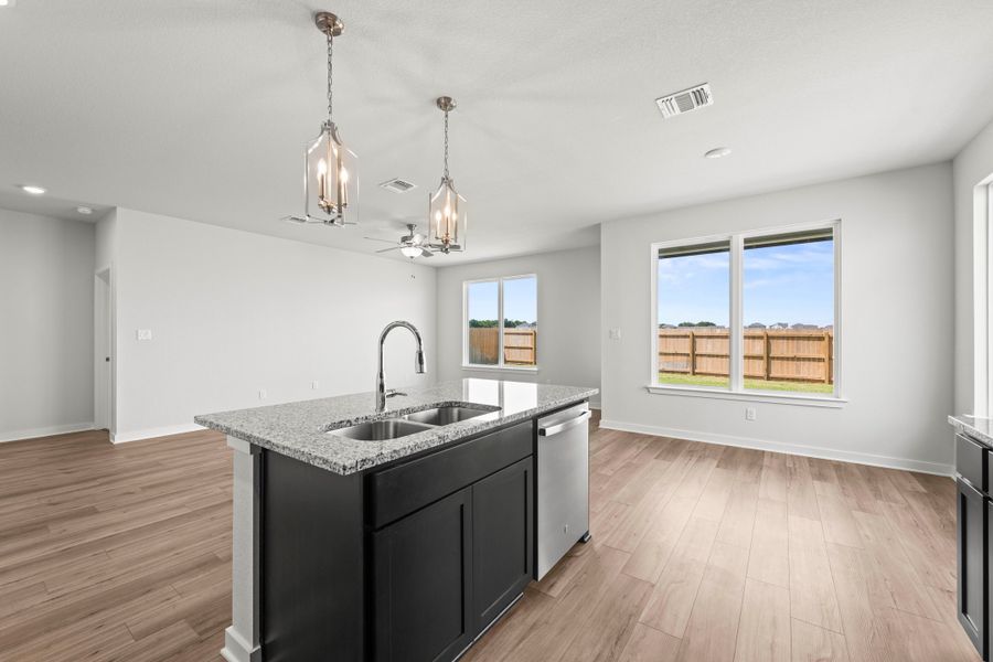 Furnished interior view inside a new home in Rancho San Gabriel, Georgetown (Image 6).