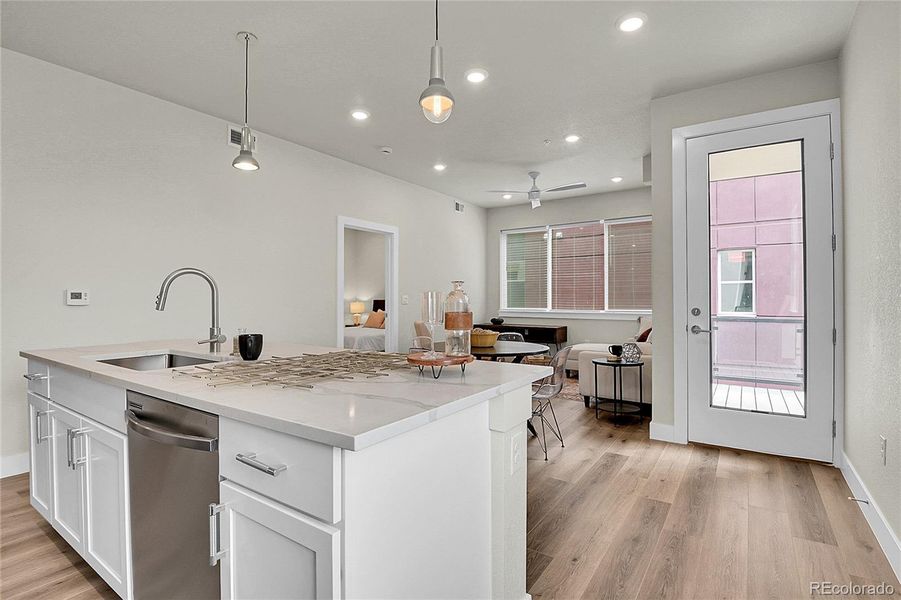 Furnished interior view inside a new home in , Denver (Image 8).