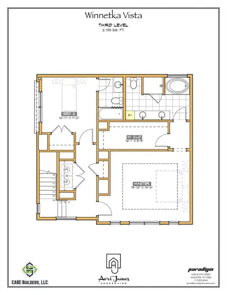2D floor plan layout of this home in , Houston, TX (Image 3).
