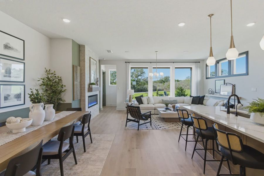 Furnished interior view inside a new home in Prominence Urban, San Antonio (Image 6).