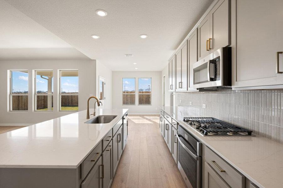 Furnished interior view inside a new home in Willow Springs, Buda (Image 10).