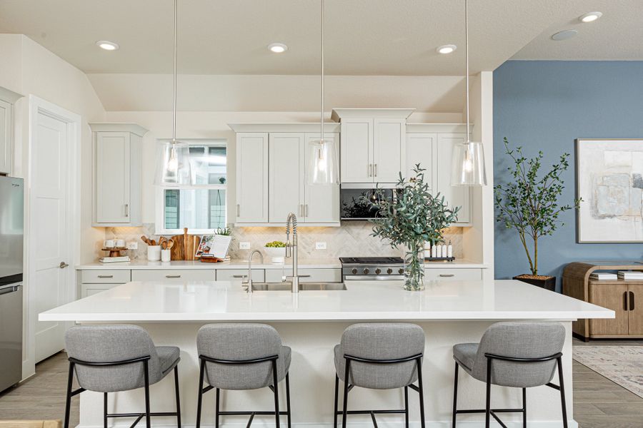 Representative furnished interior of a home built from the Serendipity by Beazer Homes in Meridiana, Manvel (Image 7). Representative furnished interior of a home built from the Serendipity by Beazer Homes in Meridiana, Manvel (Image 7).