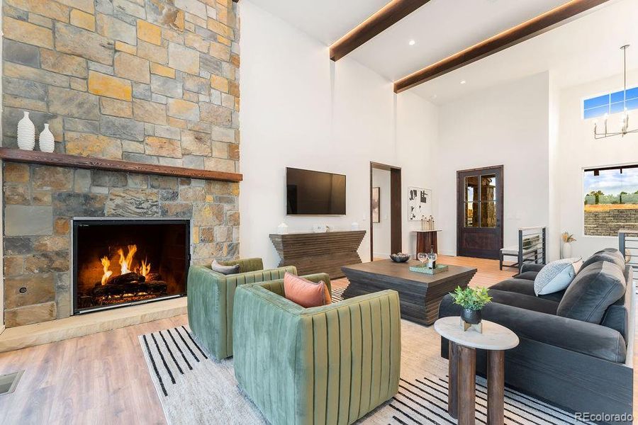 Furnished interior view inside a new home in , Parker (Image 33).