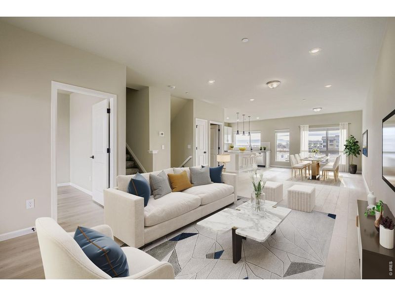 Furnished interior view inside a new home in Northfield, Fort Collins (Image 15). Furnished interior view inside a new home in Northfield, Fort Collins (Image 15).