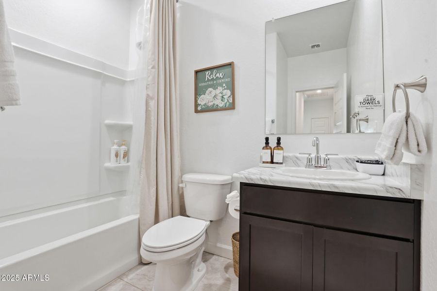 Well appointed Guest bathroom