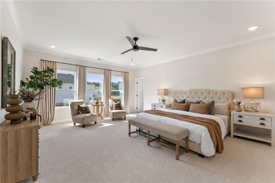 Furnished interior view inside a new home in Linden Grove, Powder Springs (Image 29). Furnished interior view inside a new home in Linden Grove, Powder Springs (Image 29).