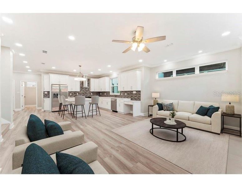 Furnished interior view inside a new home in , Tampa (Image 9).