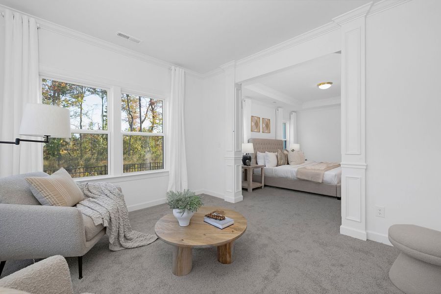Furnished interior view inside a new home in Stonebridge Fairways, Monroe (Image 14). Furnished interior view inside a new home in Stonebridge Fairways, Monroe (Image 14).