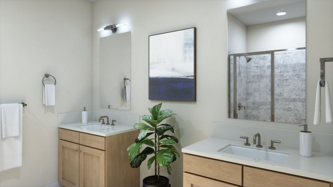 Representative furnished interior of a home built from the 4012 by Risewell Homes in Parkton Square, Kyle (Image 14).