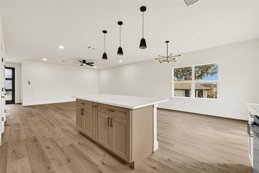 Modern kitchen with central island Modern kitchen with central island