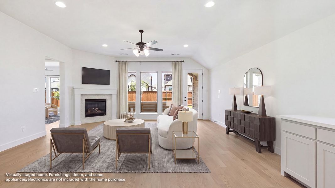 Furnished interior view inside a new home in Mosaic, Celina (Image 9). Furnished interior view inside a new home in Mosaic, Celina (Image 9).