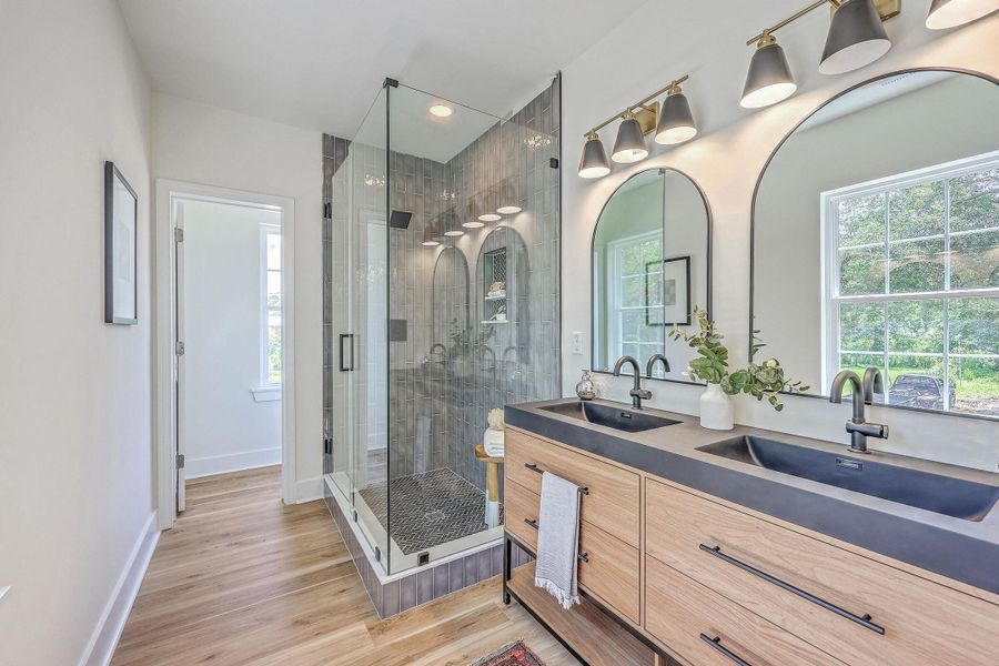 Furnished interior view inside a new home in , Charleston (Image 37).