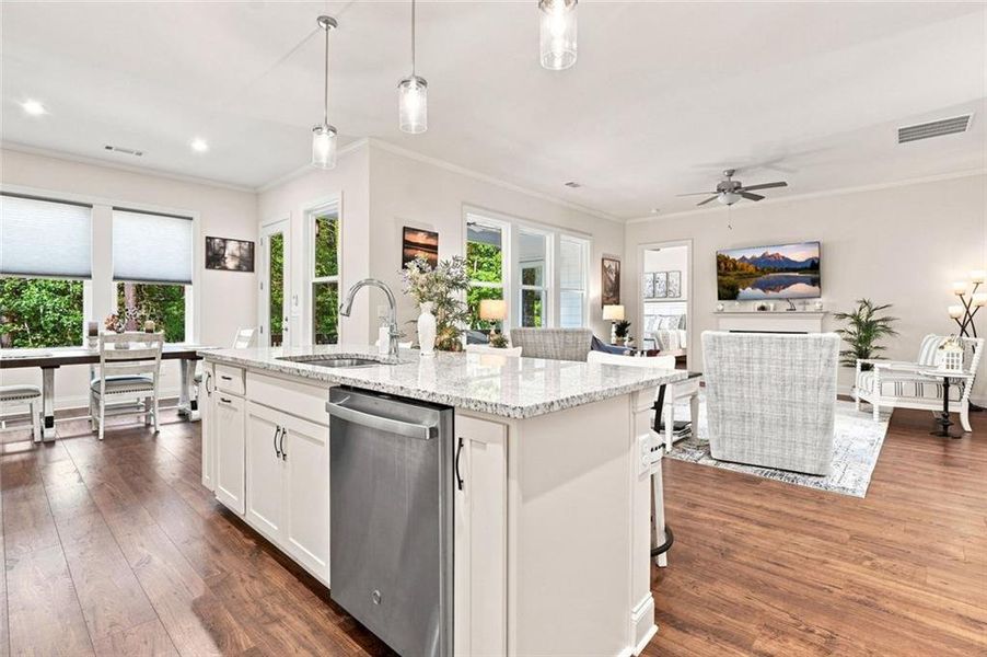 Furnished interior view inside a new home in , Ellijay (Image 17).