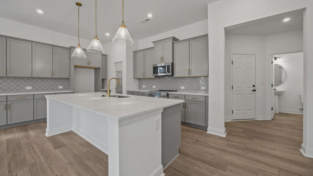 The Brentwood Plan by DRB Homes in River District, Charlotte NC.- Kitchen The Brentwood Plan by DRB Homes in River District, Charlotte NC.- Kitchen