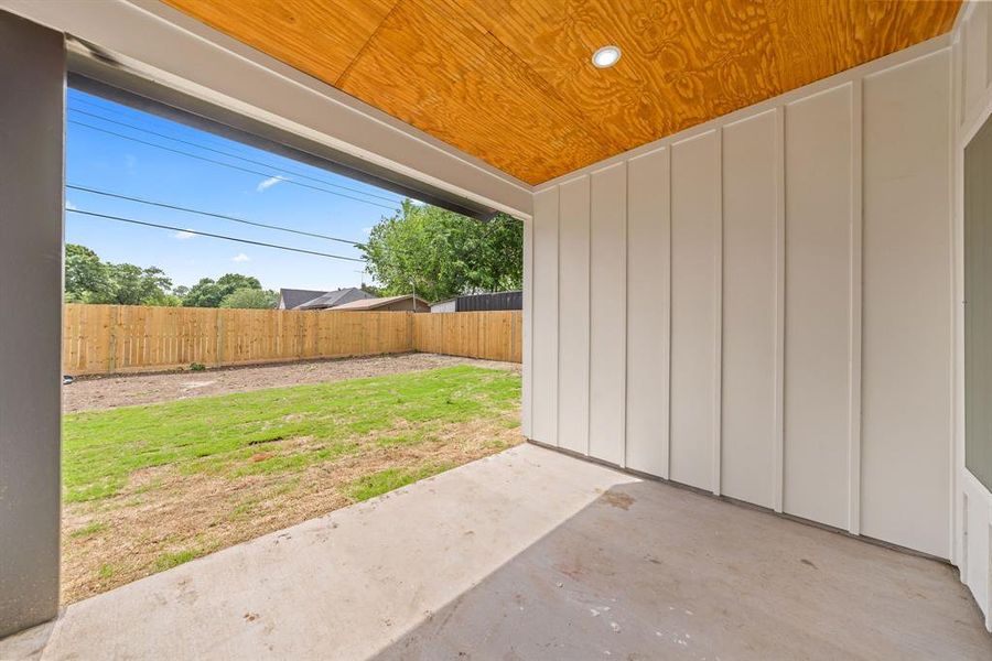 Exterior details and patio area of a home in , Fort Worth (Image 28).